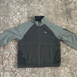 Figs gray women scrub jacket